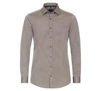 Venti Businesshemd Uni Body Fit Hellbraun 41