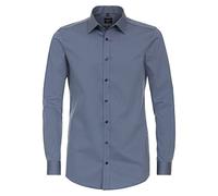 Venti Businesshemd Uni Body Fit Mittelblau 41