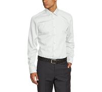Venti Herren Businesshemd uni Modern Fit, weiß, 41 Weißbeige