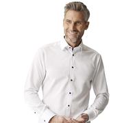 Venti Herren Businesshemd Modern Fit Baumwolle Kent Weiß Größe 41