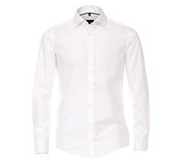 Venti Businesshemd Langarm Uni Modern Fit Schneeweiß 42