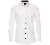 Venti Businesshemd Herren Modern Fit Baumwolle weiß Kent, 41