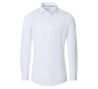 Businesshemd VENTI "VENTI Businesshemd uni", Herren, Gr. 41, Normalgrößen, weiß, 55% Baumwolle, 45% Polyester, unifarben, schmal, Hemden (22809121-41) weiß