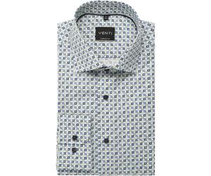 Venti Comfort Fit Hemd blau, Bedruckt