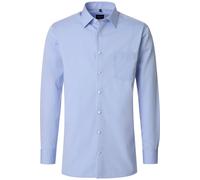 Businesshemd VENTI "VENTI Businesshemd uni", Herren, Gr. 45, Normalgrößen, blau, 100% Baumwolle, unifarben, comfort fit, Hemden (37151135-45) blau