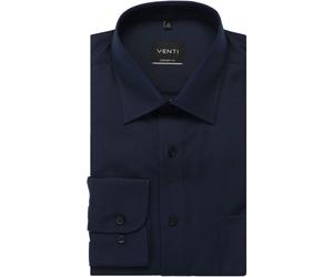 Venti Comfort Fit Hemd marine, Einfarbig
