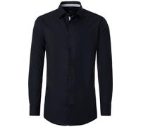 Businesshemd VENTI "VENTI Businesshemd uni", Herren, Gr. 45, Normalgrößen, schwarz, 100% Baumwolle, unifarben, comfort fit, Hemden (35342727-45) schwarz