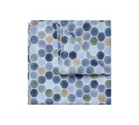 Venti Einstecktuch blau, Gemustert