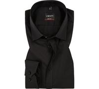 Venti Hemd Herren Extra Slim Fit Extra langer Arm EL schwarz, 38