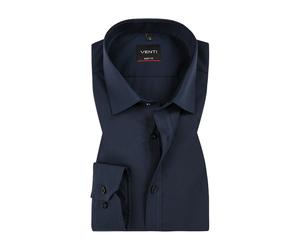 VENTI Hemd Herren Extra Slim Fit Langarm Baumwolle blau, 40