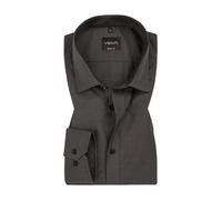 VENTI Hemd Herren Extra Slim Fit Langarm Baumwolle grau, 35