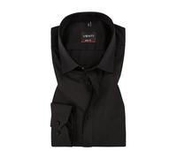 Venti Body Fit Hemd schwarz, Einfarbig