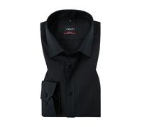 Venti Hemd Herren Extra Slim Fit Langarm Baumwolle schwarz, 42