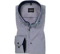 Venti Hemd Herren Langarm Baumwolle blau, 44