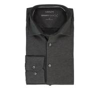 Venti Jerseyflex Modern Fit Jerseyhemd dunkelgrau, Einfarbig