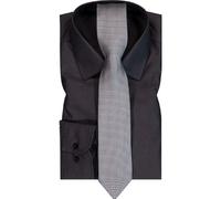 Venti Hemd Herren Slim Fit Langarm Baumwolle grau, 37