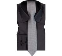 Venti Hemd Herren Slim Fit Langarm Baumwolle grau, 42