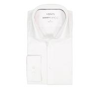 VENTI Hemd Herren Slim Fit Langarm Jersey weiß, 43