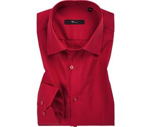 Venti Hemd Herren Slim Fit Langarm Kent rot, 35