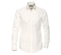 Venti Hemd Modern Fit Einfarbig Creme