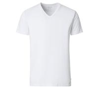 Venti T-Shirt V-Ausschnitt Doppelpack Einfarbig Weiß Größe XL