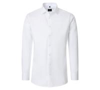 Venti Businesshemd Modern Fit Twill Uni extra langer Arm 72 cm Weiß 42