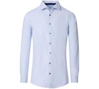 Businesshemd VENTI "VENTI Businesshemd uni", Herren, Gr. 44, Normalgrößen, blau (helles himmelblau), 90% Baumwolle, 10% Elasthan, unifarben, sehr figurbetont, Hemden (12254655-44) helles himmelblau