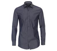 Venti Hyperflex Body Fit Hemd blau, Faux-uni