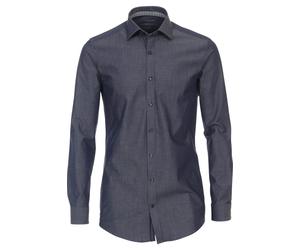 Venti Hyperflex Body Fit Hemd blau, Faux-uni