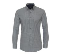 Venti Hyperflex Modern Fit Hemd blau, Bedruckt