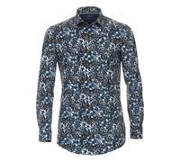 Venti Jerseyflex Modern Fit Jerseyhemd blau, Bedruckt