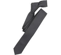 Venti Super Slim Krawatte anthrazit, Strukturiert