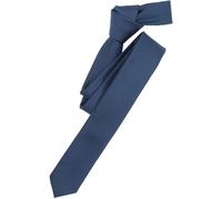 Venti Super Slim Krawatte blau, Gemustert