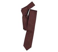 Venti Krawatte Print Herren 100% Seide Gemustert Dunkelorange