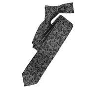 Venti Slim Krawatte schwarz, Gemustert