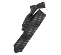 VENTI - Krawatte gestreift anthrazit - Gr. - os