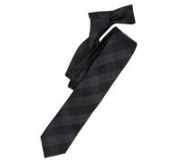 VENTI - Krawatte kariert anthrazit - Gr. - os