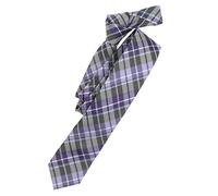 Venti Krawatte kariert Lila Einheitsgröße