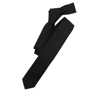 Venti Krawatte Super Slim – Schwarz, einfarbig