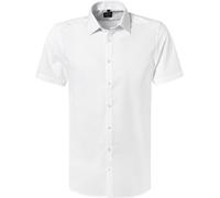 Venti Hemd Body Fit Kurzarm Uni Baumwolle Weiß Herren Größe 44