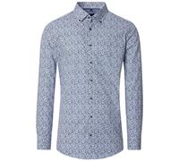 Venti Modern Fit Hemd blau, Bedruckt