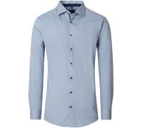 Venti Modern Fit Hemd blau, Bedruckt