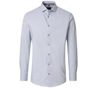 Businesshemd VENTI "VENTI Businesshemd uni", Herren, Gr. 42, Normalgrößen, blau, 100% Baumwolle, unifarben, schmal, Hemden (88691916-42) blau