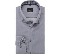 Businesshemd VENTI "VENTI Businesshemd gestreift", Herren, Gr. 38, Normalgrößen, blau, Hemden (71459007-38) blau
