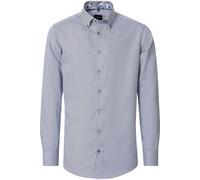 Businesshemd VENTI "VENTI Businesshemd gestreift", Herren, Gr. 44, Normalgrößen, blau, 100% Baumwolle, gestreift, schmal, Hemden (71459007-44) blau