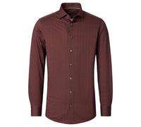 Venti Modern Fit Hemd bordeaux, Bedruckt