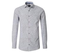 Venti Modern Fit Hemd braun, Bedruckt