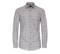 Venti Modern Fit Hemd braun, Print