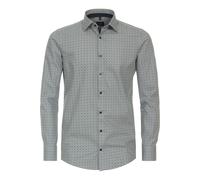 Venti Modern Fit Hemd grün, Bedruckt