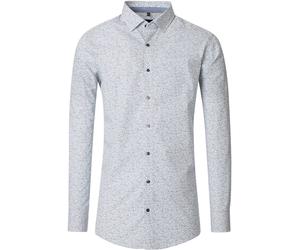Venti Modern Fit Hemd grün, Bedruckt